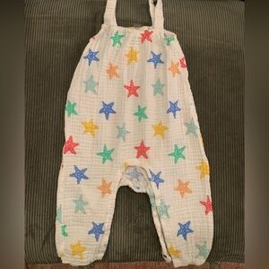 Primary Starfish Colorful Cotton Romper, 18-24 Months